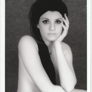 PHOTO argentique artistique portrait femme pinup NOIR ET BLANC format 13X18 1980