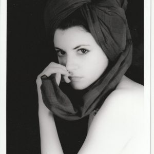 PHOTO argentique artistique portrait femme pinup NOIR ET BLANC format 13X18 1980