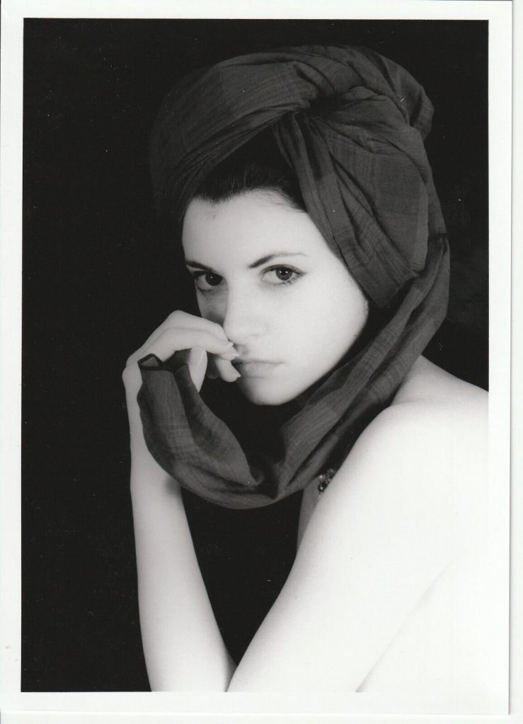 PHOTO argentique artistique portrait femme pinup NOIR ET BLANC format 13X18 1980