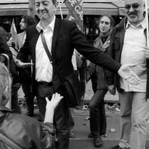 Tirage photo argentique Manifestation Jean Luc Mélenchon 2012  20X30cm
