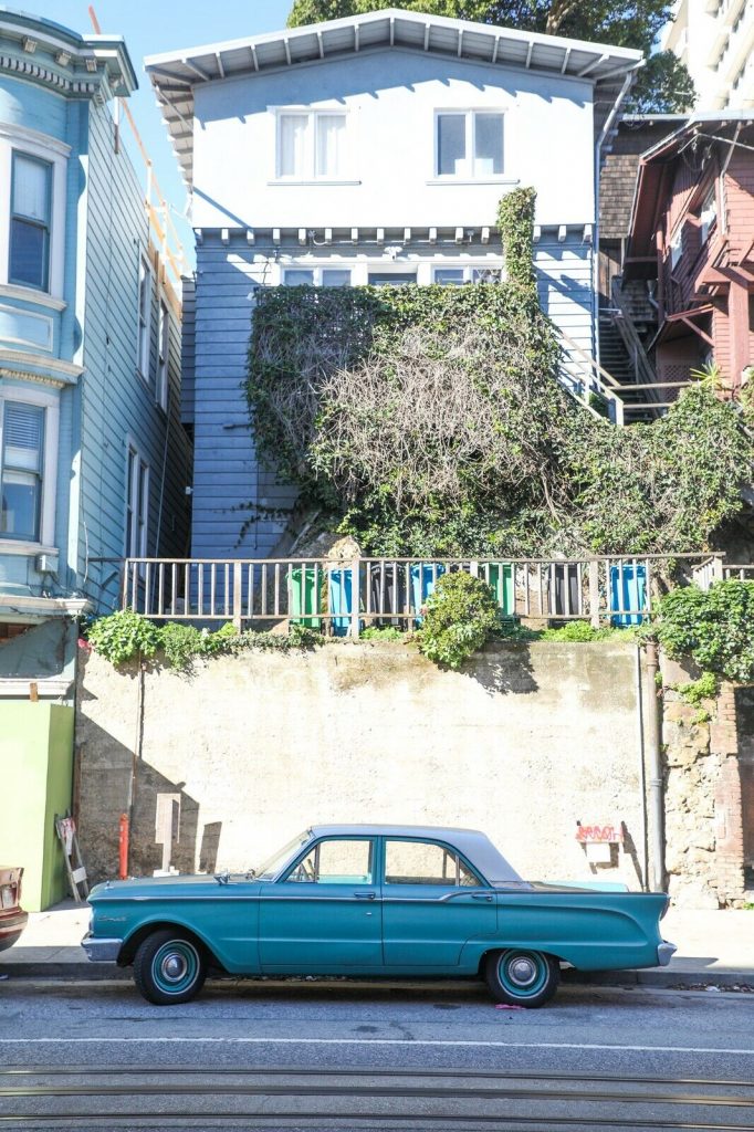 Tirage photo SAN FRANCISCO VOITURE COULEUR Format 45x60cm
