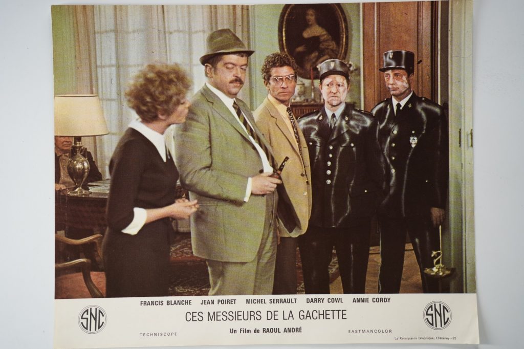 PHOTO Cinéma LOBBY CARDS ces messieurs de la gachette 25X30cm 1970