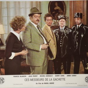 PHOTO Cinéma LOBBY CARDS ces messieurs de la gachette 25X30cm 1970