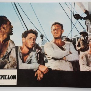 PHOTO Cinéma LOBBY CARDS PAPILLON	 22X28cm	1970 Steve McQueen Dustin Hoffman