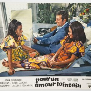 PHOTO Cinéma LOBBY CARDS Pour un amour lointain	21X27cm	1970 Jean Rochefort