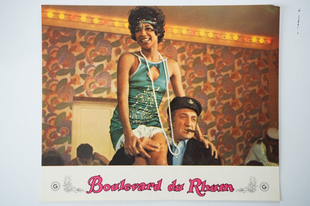 PHOTO Cinéma LOBBY CARDS BOULEVARD DU RHUM 23X28cm 1970 VENTURA LINO