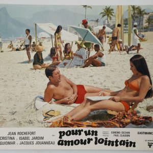 PHOTO Cinéma LOBBY CARDS Pour un amour lointain	21X27cm	1970 Jean Rochefort