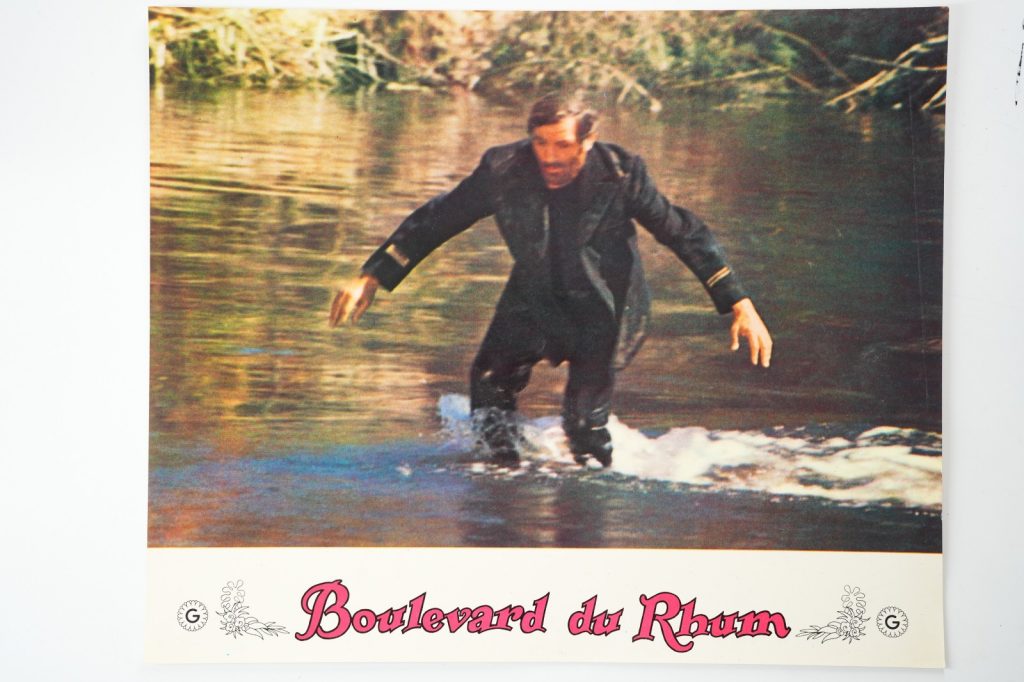 PHOTO Cinéma LOBBY CARDS BOULEVARD DU RHUM 23X28cm 1970 LINO VENTURA