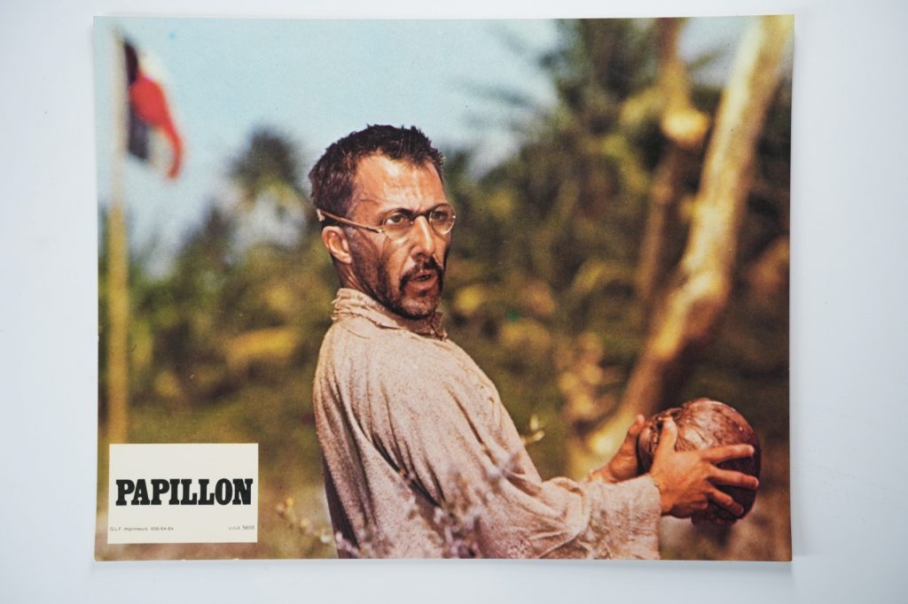 PHOTO Cinéma LOBBY CARDS PAPILLON	 22X28cm	1970 Dustin Hoffman