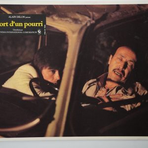 PHOTO Cinéma LOBBY CARDS mort d'un pourri	23X29CM	1970 Alain Delon