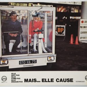 PHOTO Cinéma LOBBY CARDS MAIS ELLE CAUSE	22X28cm	1970