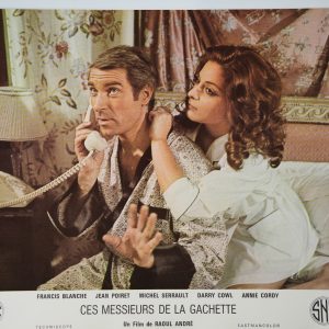 PHOTO Cinéma LOBBY CARDS ces messieurs de la gachette 25X30cm 1970