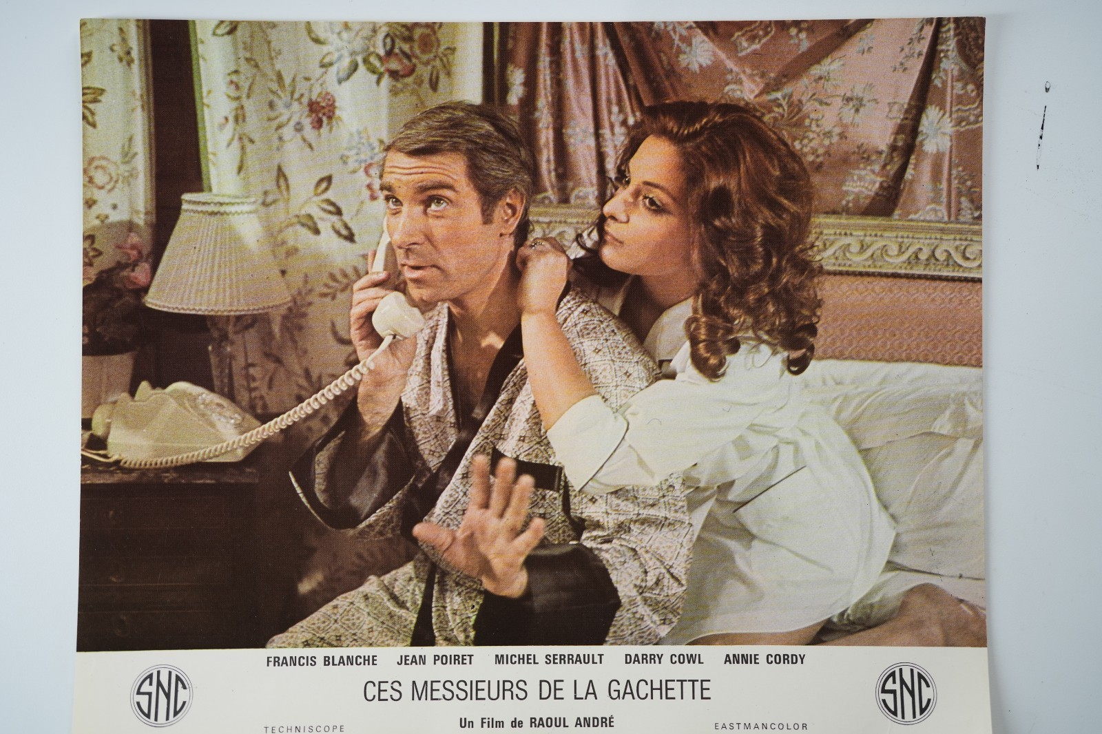 PHOTO Cinéma LOBBY CARDS ces messieurs de la gachette 25X30cm 1970