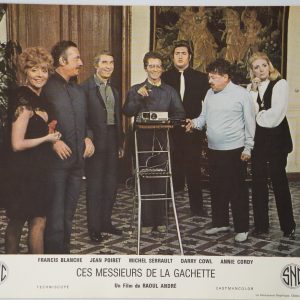 PHOTO Cinéma LOBBY CARDS ces messieurs de la gachette 25X30cm 1970