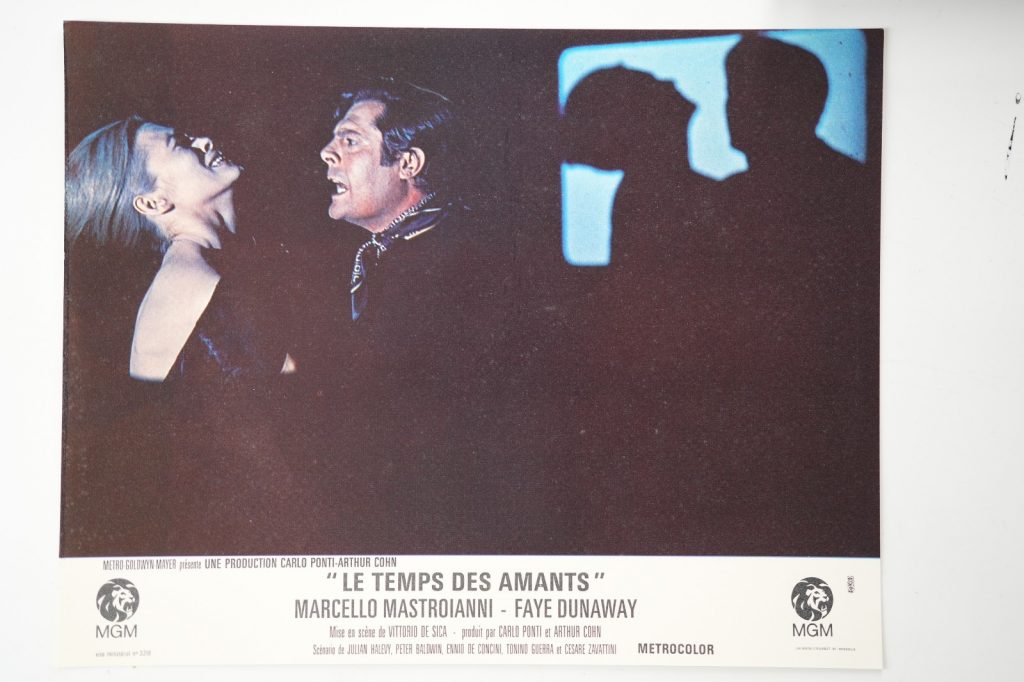 PHOTO Cinéma LOBBY CARDS Le temps des amants	23X28cm	1960 Mastroianni