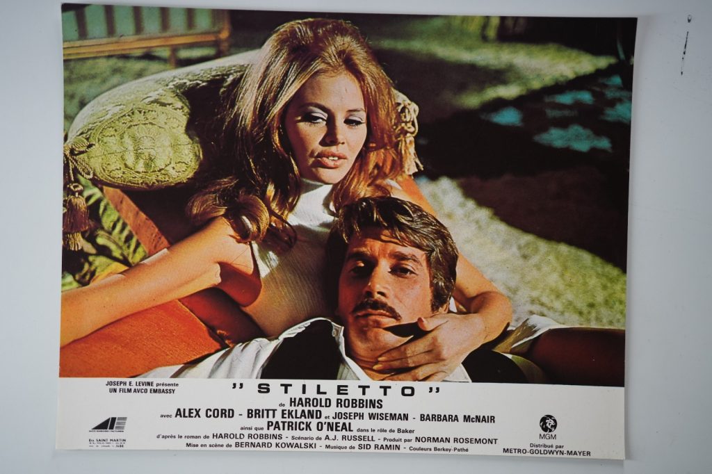 PHOTO Cinéma LOBBY CARDS STILETTO 23X29cm 1970 Harold Robbins