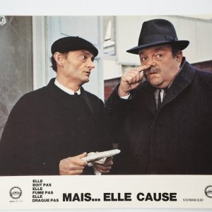 PHOTO Cinéma LOBBY CARDS MAIS ELLE CAUSE	22X28cm	1970 BLIER