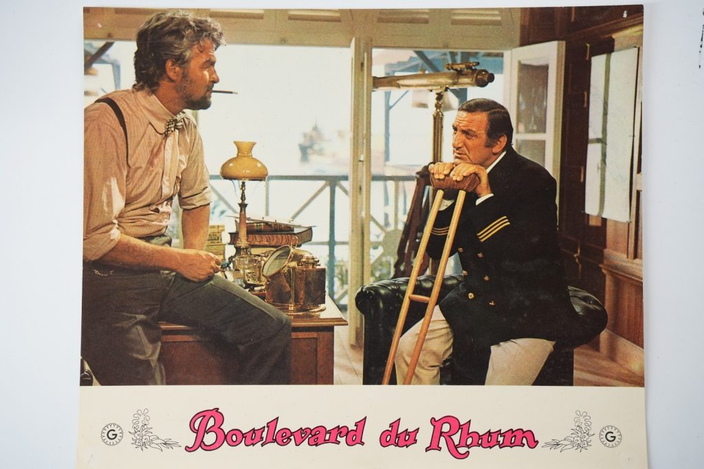 PHOTO Cinéma LOBBY CARDS BOULEVARD DU RHUM 23X28cm 1970 LINO VENTURA