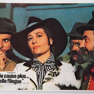 PHOTO Cinéma LOBBY CARDS ELLE CAUSE PLUS... ELLE FLINGUE	22X28cm	1970 GIRARDOT