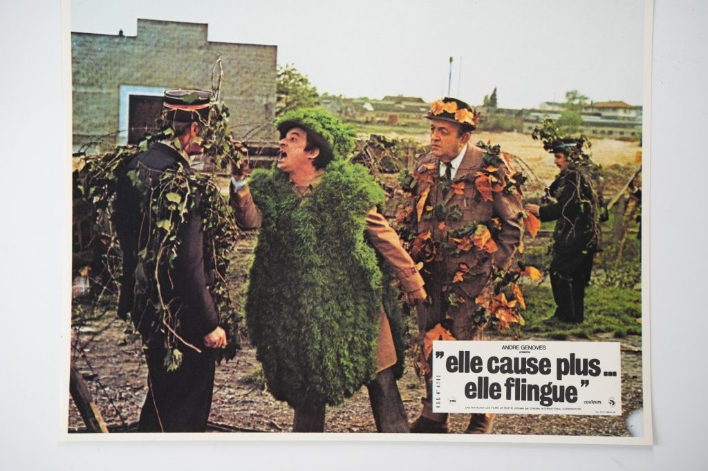 PHOTO Cinéma LOBBY CARDS ELLE CAUSE PLUS... ELLE FLINGUE 22X28cm 1970 GIRARDOT