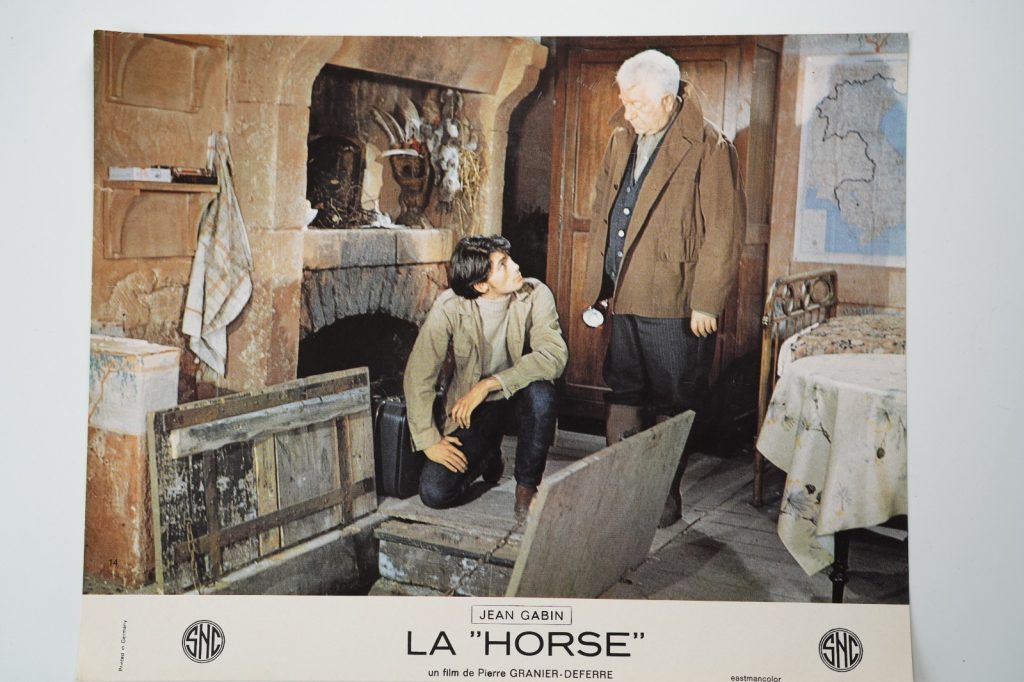 PHOTO France Cinéma LOBBY CARDS LA HORSE 23X30cm 1970 Jean Gabin