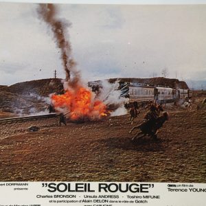 PHOTO Cinéma LOBBY CARDS Soleil Rouge	23X30cm	1970
