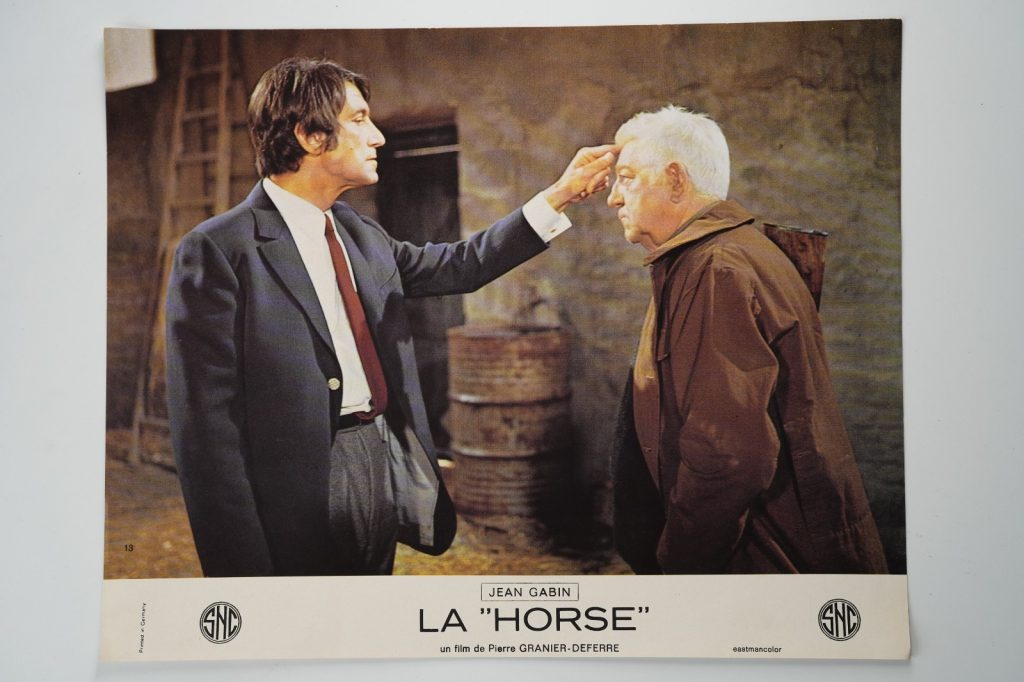 PHOTO France Cinéma LOBBY CARDS LA HORSE 23X30cm 1970 Jean Gabin