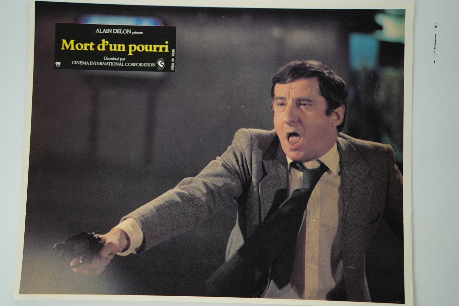 PHOTO Cinéma LOBBY CARDS mort d'un pourri 23X29CM 1970