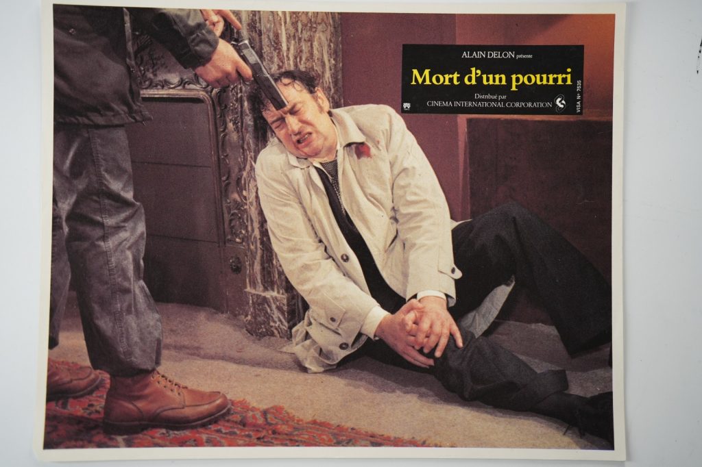 PHOTO Cinéma LOBBY CARDS mort d'un pourri	23X29CM	1970