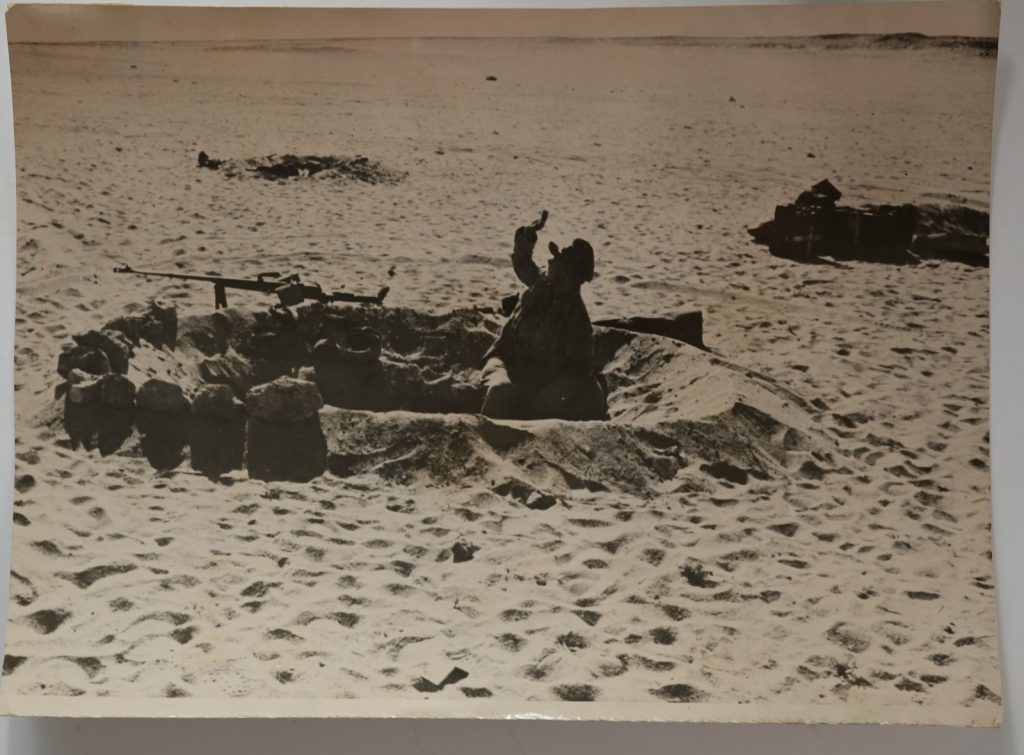 PHOTO Afrique guerre désert militaire BRITANIQUE 17X23cm 1940