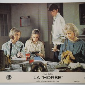 PHOTO France	Cinéma LOBBY CARDS LA HORSE	23X30cm	1970 Marc Porel