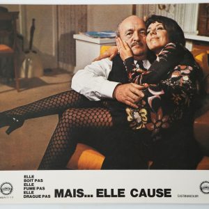 PHOTO Cinéma LOBBY CARDS MAIS ELLE CAUSE	22X28cm	1970 Blier