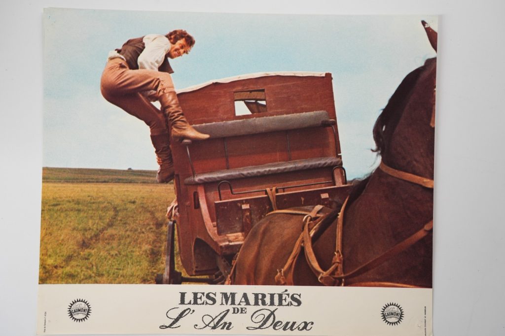 PHOTO Cinéma LOBBY CARDS Les mariés de l'an deux 22X28cm 1970 Belmondo