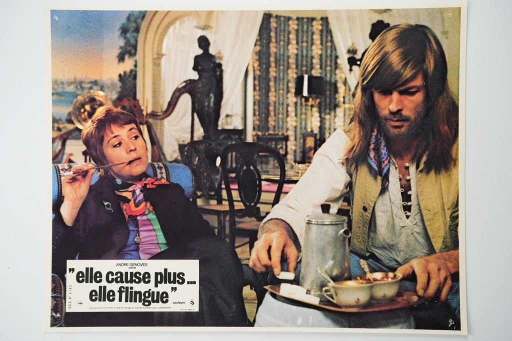 PHOTO Cinéma LOBBY CARDS ELLE CAUSE PLUS... ELLE FLINGUE 22X28cm 1970 GIRARDOT