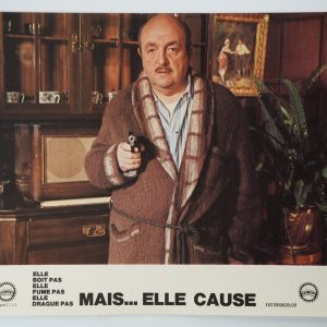 PHOTO Cinéma LOBBY CARDS MAIS ELLE CAUSE	22X28cm	1970 BLIER