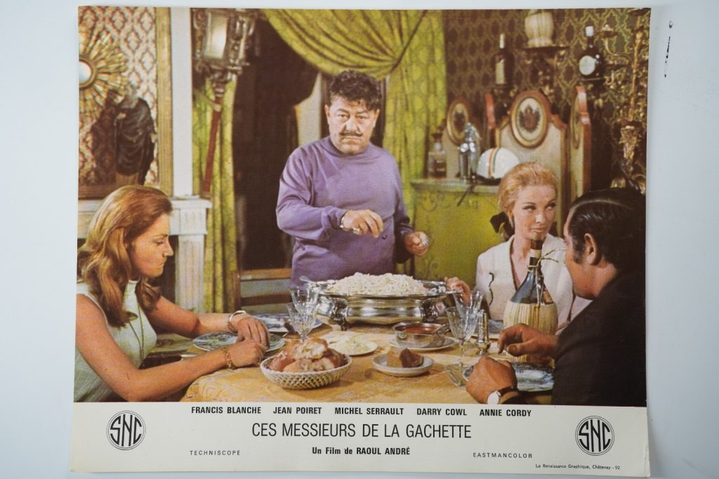 PHOTO Cinéma LOBBY CARDS ces messieurs de la gachette 25X30cm 1970