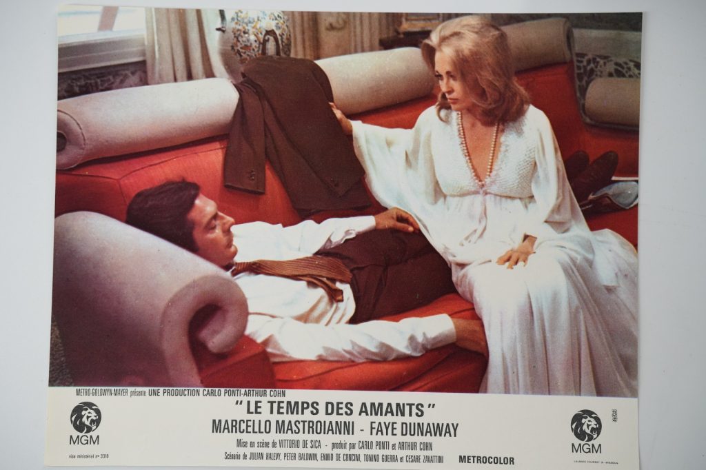 PHOTO Cinéma LOBBY CARDS Le temps des amants	23X28cm	1960 Mastroianni