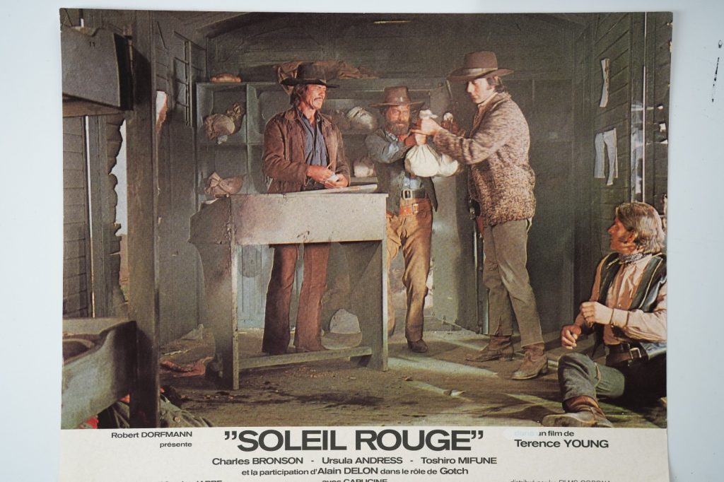 PHOTO Cinéma LOBBY CARDS Soleil Rouge 23X30cm 1970 Charles Branson