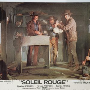 PHOTO Cinéma LOBBY CARDS Soleil Rouge	23X30cm	1970 Charles Branson