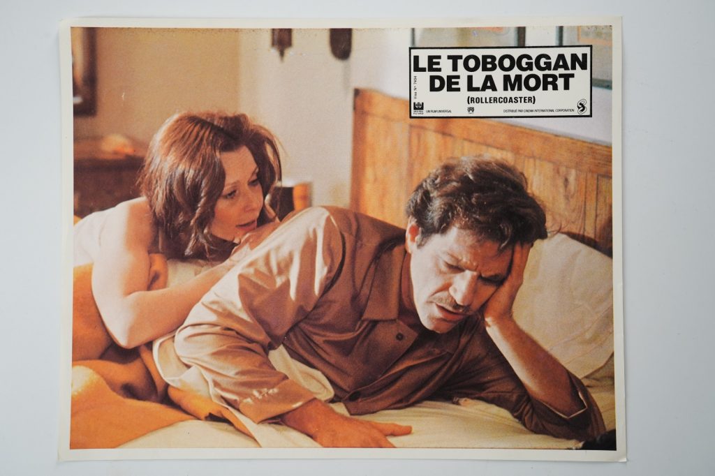 PHOTO Cinéma LOBBY CARDS LE TOBOGGAN DE LA MORT (ROLLERCOASTER) 1970 22X29cm