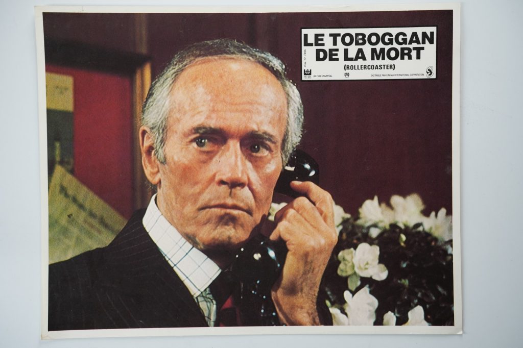 PHOTO Cinéma LOBBY CARDS LE TOBOGGAN DE LA MORT (ROLLERCOASTER) 1970 22X29cm