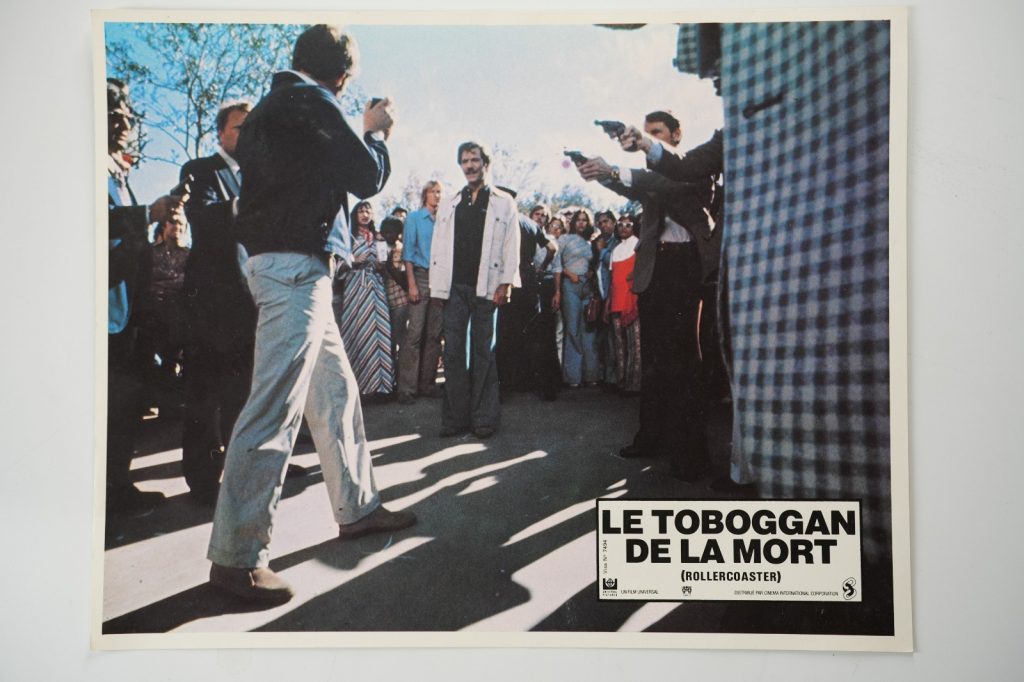 PHOTO Cinéma LOBBY CARDS LE TOBOGGAN DE LA MORT (ROLLERCOASTER) 1970 22X29cm