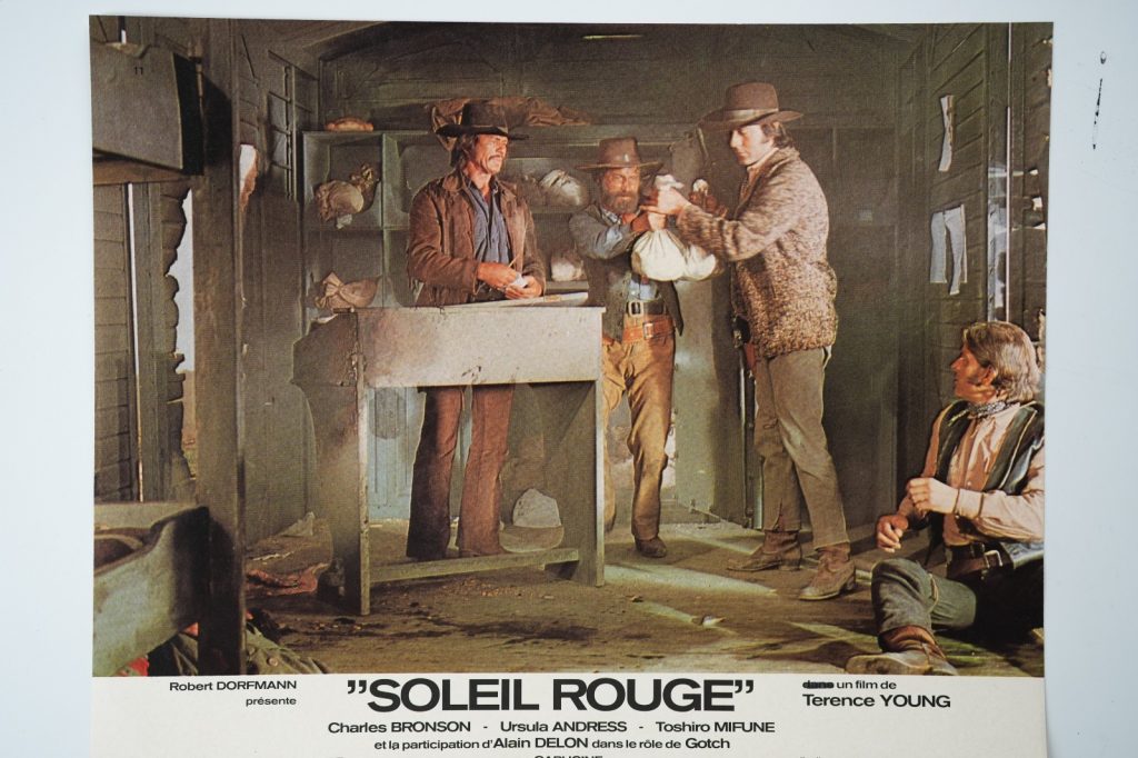PHOTO Cinéma LOBBY CARDS Soleil Rouge 23X30cm 1970 Charles Branson