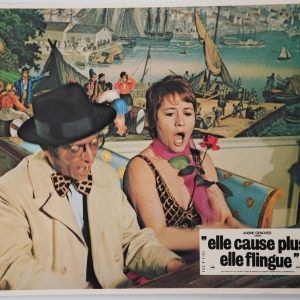 PHOTO Cinéma LOBBY CARDS ELLE CAUSE PLUS... ELLE FLINGUE	22X28cm	1970 GIRARDOT