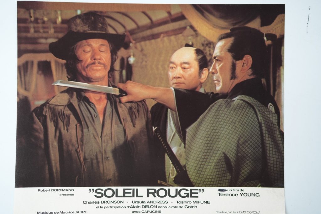 PHOTO Cinéma LOBBY CARDS Soleil Rouge 23X30cm 1970 Charles Branson