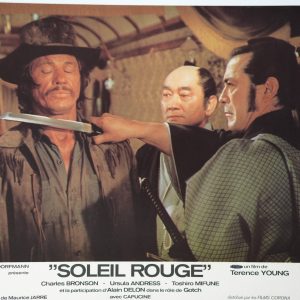 PHOTO Cinéma LOBBY CARDS Soleil Rouge	23X30cm	1970 Charles Branson