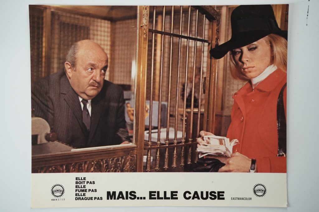 PHOTO Cinéma LOBBY CARDS MAIS ELLE CAUSE	22X28cm	1970 BLIER DARC