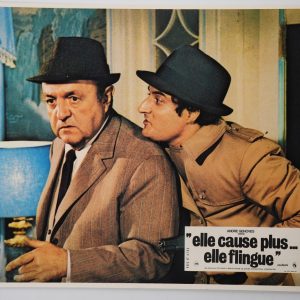 PHOTO Cinéma LOBBY CARDS ELLE CAUSE PLUS... ELLE FLINGUE	22X28cm	1970 GIRARDOT