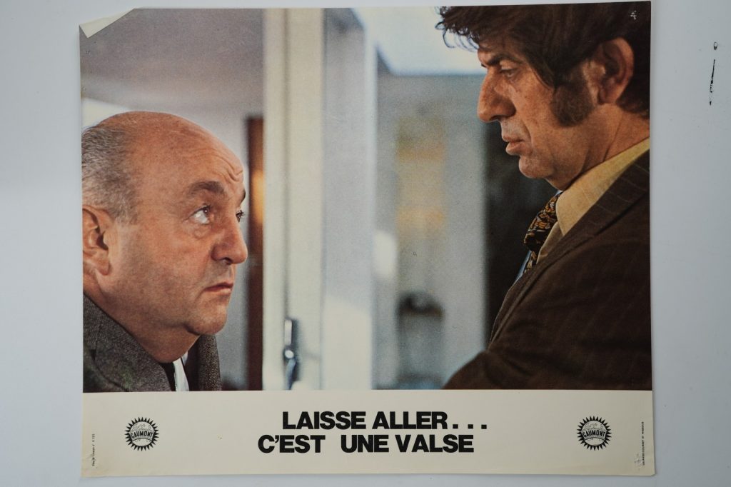 PHOTO Cinéma LOBBY CARDS LAISSE ALLER C'EST UNE VALSE 22X26cm 1970 Bernard Blier