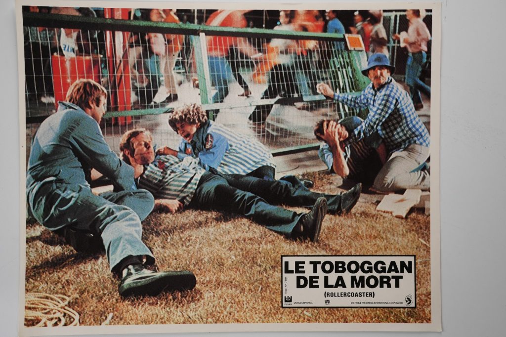 PHOTO Cinéma LOBBY CARDS LE TOBOGGAN DE LA MORT (ROLLERCOASTER) 1970 22X29cm